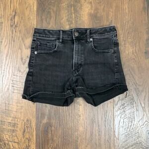 American Eagle Super Super Stretch Super Hi-Rise Shortie Rolled Cuff Shorts